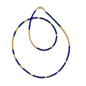 Triple Wrap Bracelet - Lapis