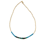 Vibrant Opal Necklace in Ocean Teal - 15.5"