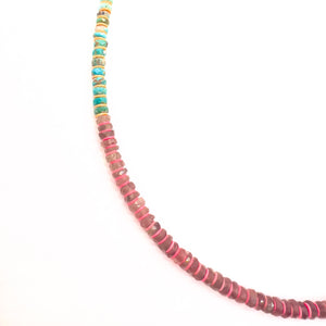 Andalusite + Indian Turquoise Necklace