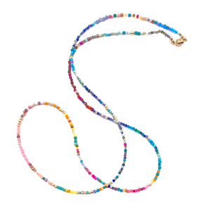 Quadruple Wrap Bracelet - Multi Stone