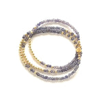 Triple Wrap Bracelet - Iolite