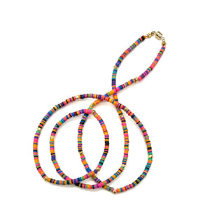 Quadruple Wrap Bracelet- African Vinyl + Gold