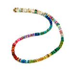Color Wheel Necklace - Multi Stone Skinny, 19.5"