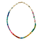 Color Wheel Necklace - Multi Stone Skinny, 19.5"