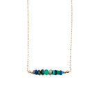 Multi-Stone Opal Suspended Necklace